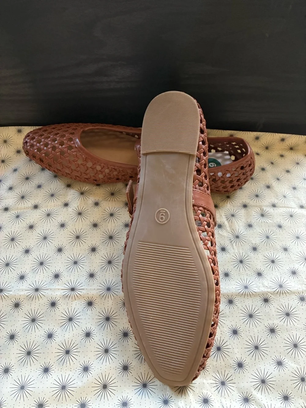 Universal Thread Woven Mary Jane Flats in Chestnut Brown - Picture 5 of 5